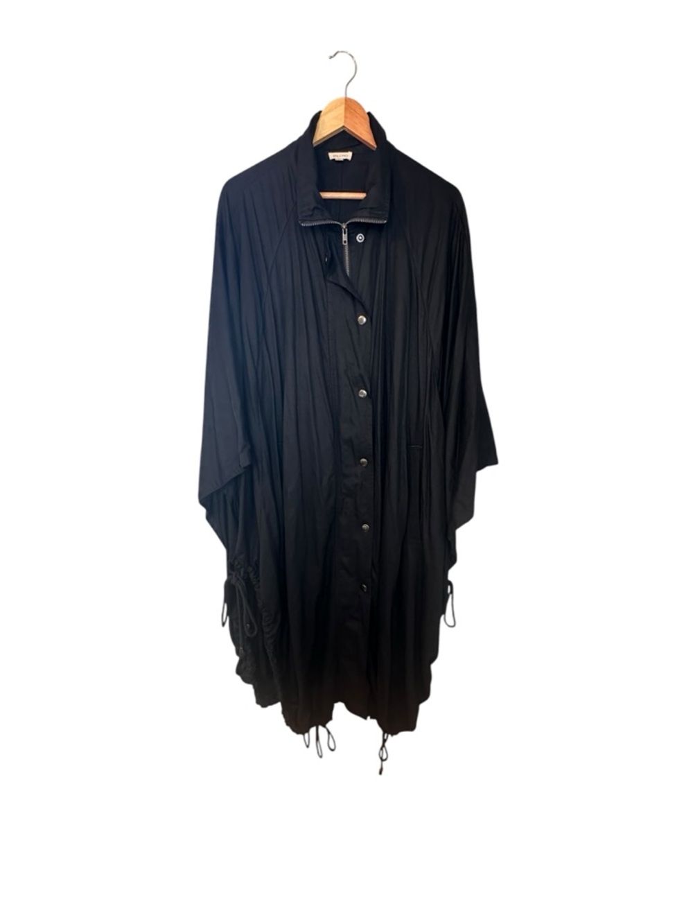 Anthropologie PILCRO Utility Poncho Cape Trench Oversize | one size all | black - Picture 6 of 10
